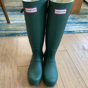 Hunter Rain Boots.